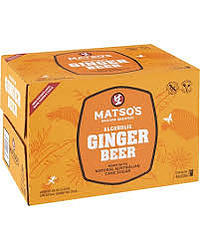 MATSOS ALCOHOLIC GINGER BEER 330ML STUBBIES - PLUS A FREE 4PK OF MATSOS HARD MELON ST! WHILE STOCKS LAST