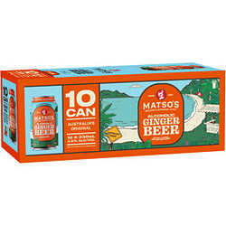 MATSOS ALC GINGER BEER 10PK CANS