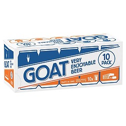 GOAT LAGER CANS 375ML 10PK