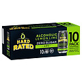 HARD RATED ZERO LEMON LIME CAN 10PK