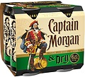 CAPTAIN MORGAN 6% AND DRY CAN 4PK