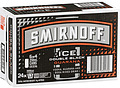 SMIRNOFF ICE BLACK AND GUARANA CANS