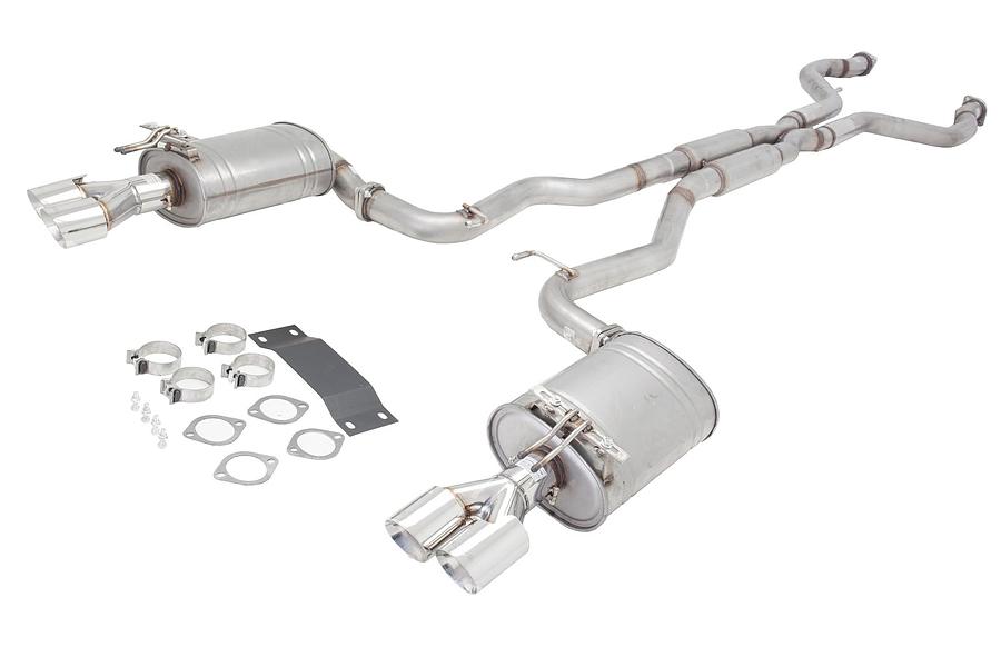 Holden Commodore VE VF Ute Raw 409 Stainless Steel Cat-Back System With Twin 2.5" Piping - Image 2