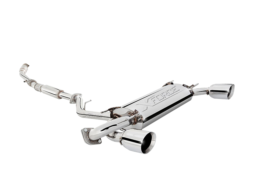 XFORCE Toyota 86 and Subaru BRZ 3" 100cpi Metallic Cat-Converter and 3" Stainless Steel Header-Back Exhaust System - Image 1