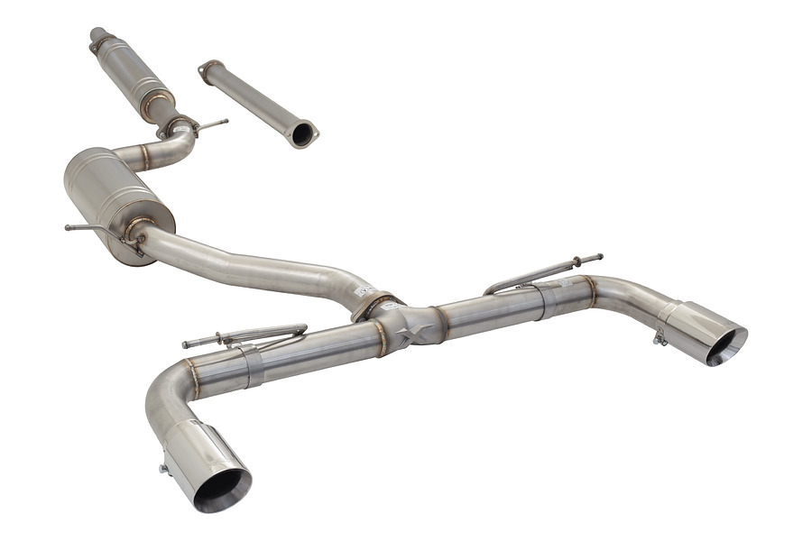 3" 304 Stainless Cat-Back Exhaust System and supplied with Resonator delete pipe - Image 3