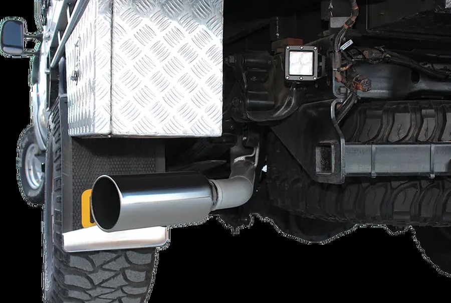 Manta Aluminised Steel 3.0" Dual-side-exit full-system (medium) for Ford F Truck F250 6.0 Litre V8 Turbo Diesel (short wheelbase) - Image 3