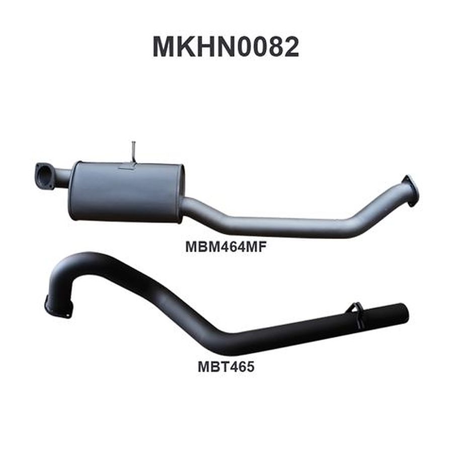Manta Medium Aluminised Steel Muffler centre and tailpipe 3" Cat-Back Exhaust for Holden Commodore VG VN VP VR VS 5.0L Ute and Wagon 1990-2000 - Image 1