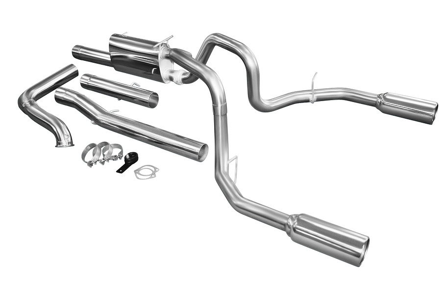 Manta Stainless Steel 3.0" Dual-rear-exit full-system (medium) for Ford F Truck F350 6.0 Litre V8 Turbo Diesel (long wheelbase) - Image 1