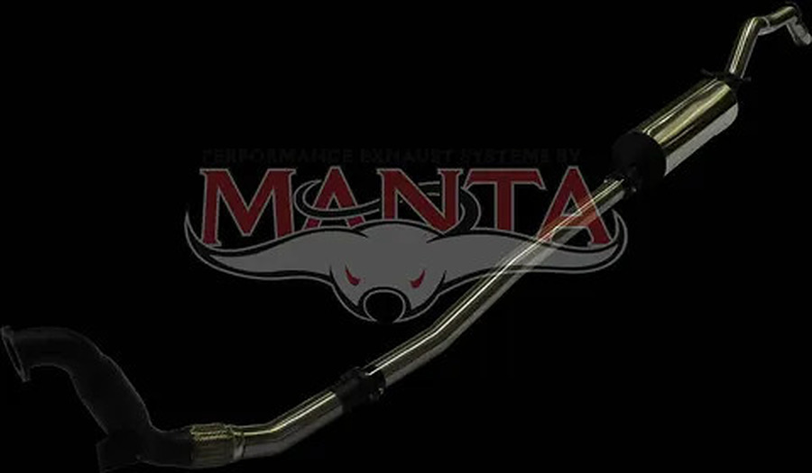 Manta Stainless Steel 3.0" with Cat full-system (medium) for Mazda BT50 3.2 Litre CRD October 2011 - 2016 (without DPF) - Image 2