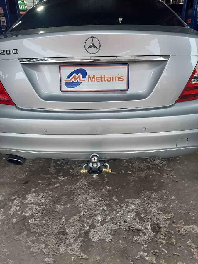 Trailboss Towbar for Mercedes Benz C CLASS Sedan (factory RPA cannot be overridden, but can be disabled through a switch on vehicle dash) - 1250/125 KGS Towing Capacity- Vehicles built 5/11-6/14 - Image 1