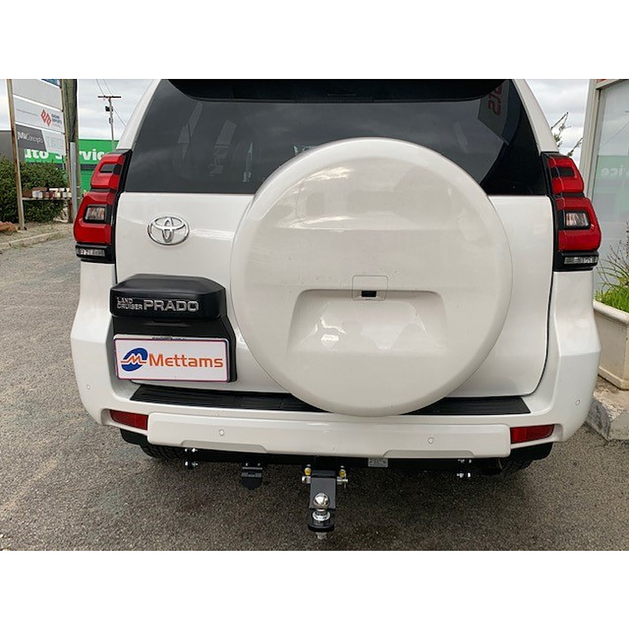 Trailboss Towbar for Toyota PRADO GDJ150R (tyre on tailgate) (not 3 Door models) (rating varies for auto models) - 3000/300KGS Towing Capacity - Vehicles built 11/09-on - Image 1