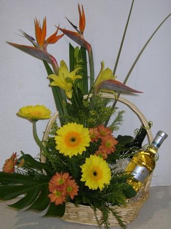 more on Basket of Flowers and Wine