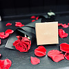 Photo of Single Red Rose Wrapped With Chocolates 