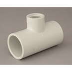 5c. PVC Faucet Tee 40mm x 25mm BSPF