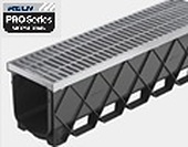 Reln Storm Drain PRO - Series 200 - Channel and Grate Galvanised Steel Class B (1000mm L x 269mm W x 266mm D)