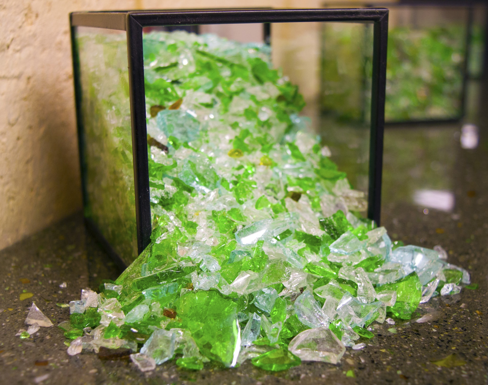 Handcrafted Benchtops Featuring Recycled Glass Bottles Putting The