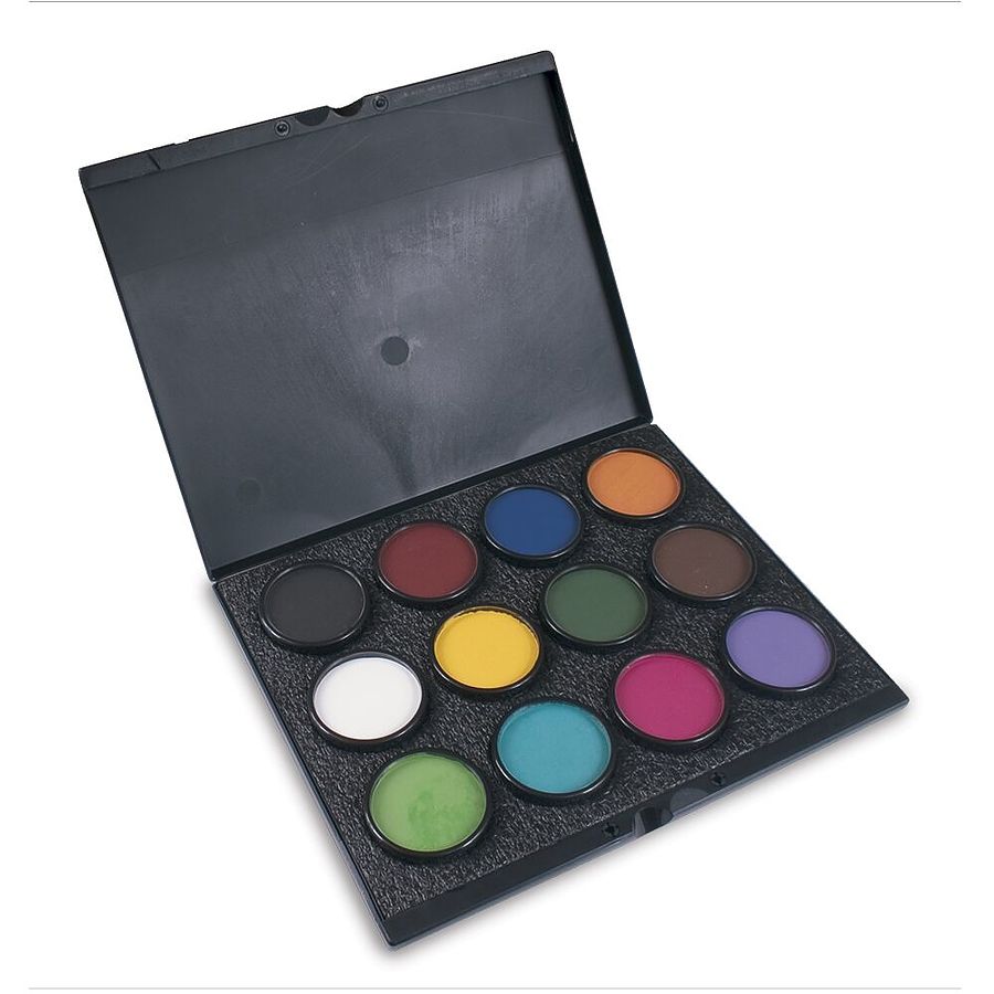 Paradise Makeup AQ ProPalette 12 x 40gm.The higher priced metalic face paints are not included in this twelve for $205.00 offer - Image 1