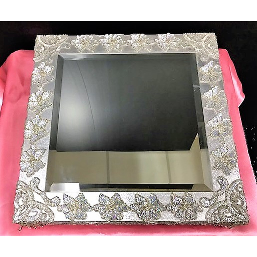 Silver bejewelled base - silver - PICK UP ONLY FROM PERTH STORE - Image 2