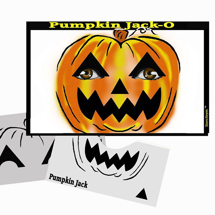 STENCIL EYES - Pumpkin Jack-O 54SE - Image 1