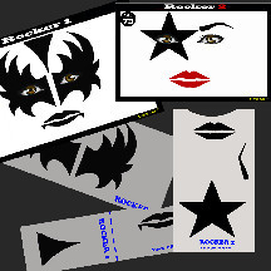 STENCIL EYES - Rockers 1 and 2 72_73SE - Image 1