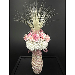 more on Pink mosaic vase - pink white flowers - PICK UP ONLY FROM PERTH STORE