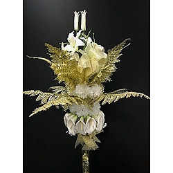 more on 130cm White gold centrepiece - PICK UP ONLY FROM PERTH STORE