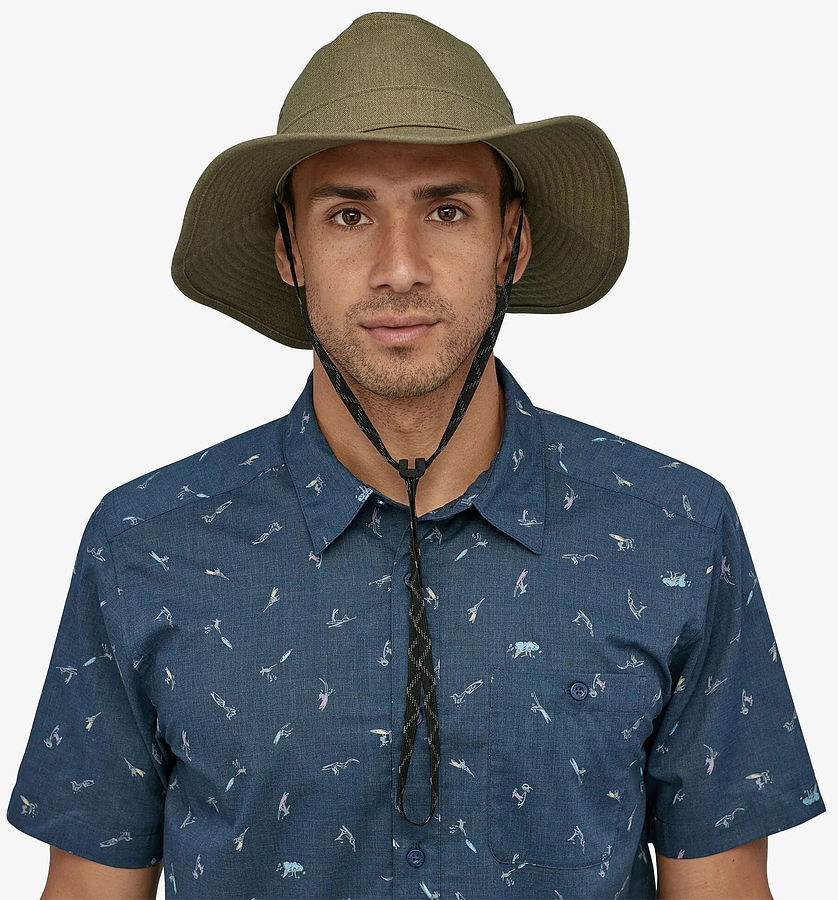 Patagonia Wide Brim The Forge Hat Fatigue Green - Image 2