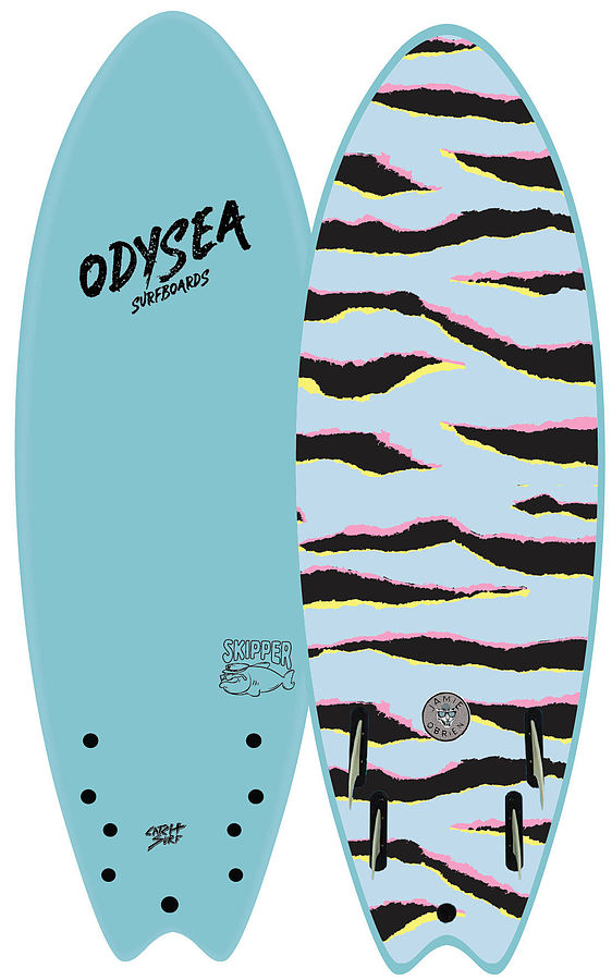 Catch Surf Odysea Skipper 2022 JOB Quad Fin Softboard Sky Blue