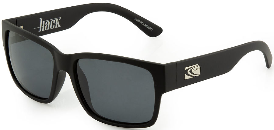 Carve Eyewear Hack Matt Black Grey Polarized Sunglasses
