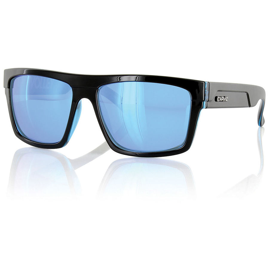 Carve Eyewear Volley Black And Clear Blue Iridium Polarised Sunglasses