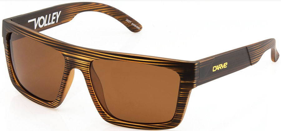 Carve Eyewear Volley Brown Streaks Brown Polarised Sunglasses