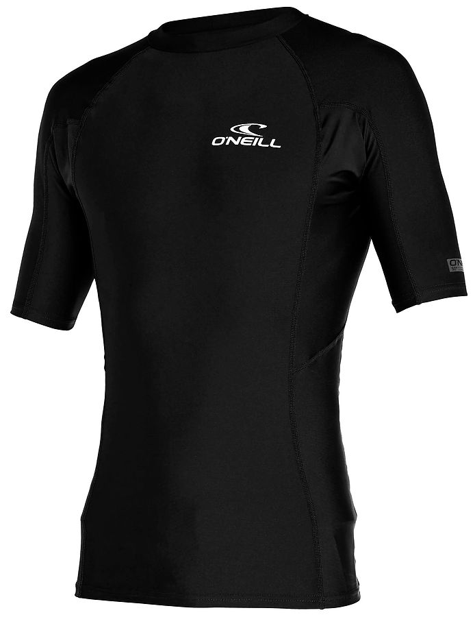 Oneill Mens Short Sleeve Reactor UV Rash Vest Black - Image 2