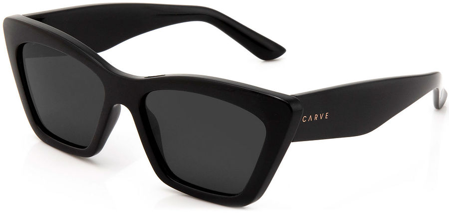 Carve Eyewear Tahoe Gloss Black Polarised Dark Grey Lens Sunglasses
