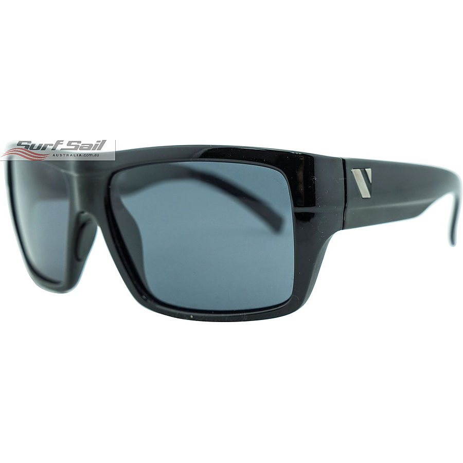 Venture Eyewear Transfer Gloss Black Smoke Polarised Sunglasses