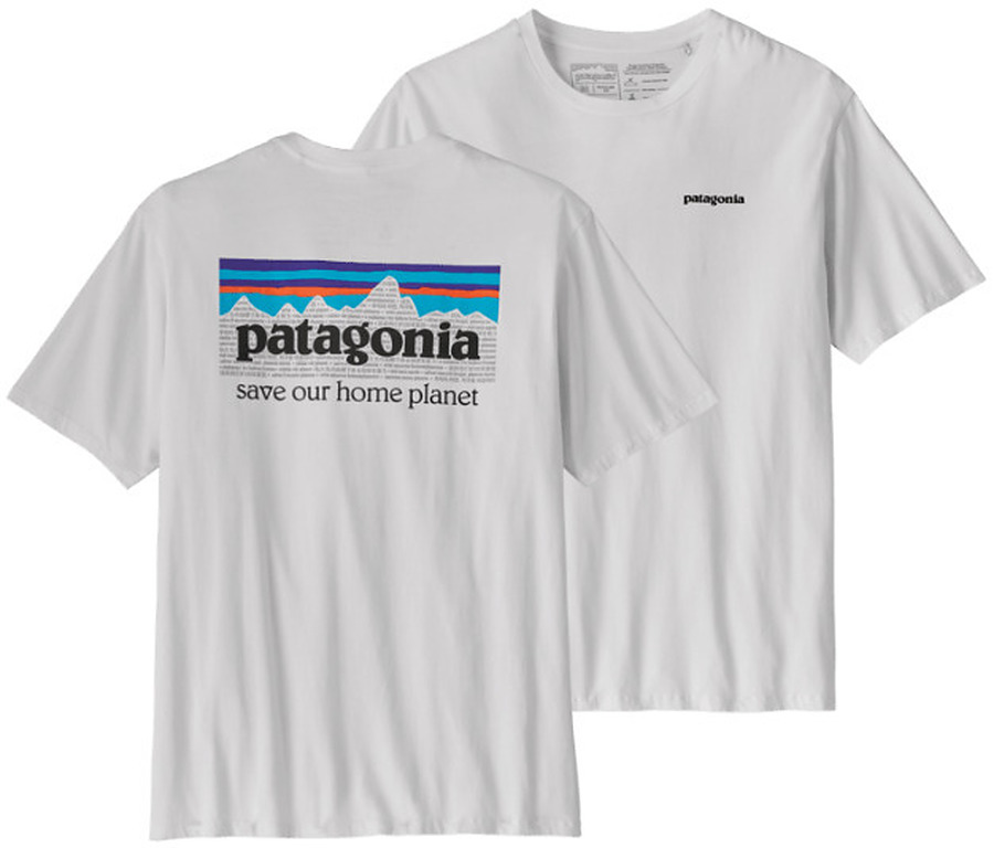 Patagonia Men's P-6 Mission Organic T-Shirt White