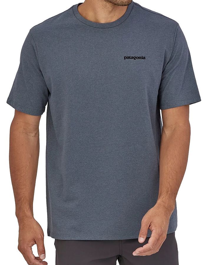 Patagonia Men's P-6 Logo Responsibili T-Shirt Plume Grey - Image 2