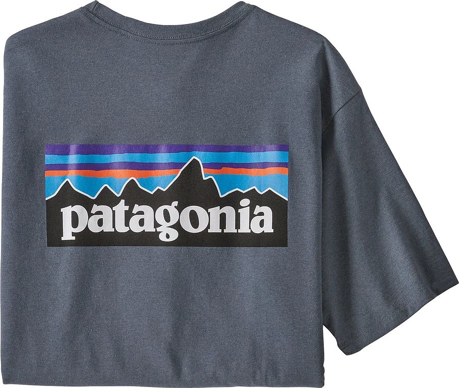 Patagonia Men`s P-6 Logo Responsibili T-Shirt Plume Grey