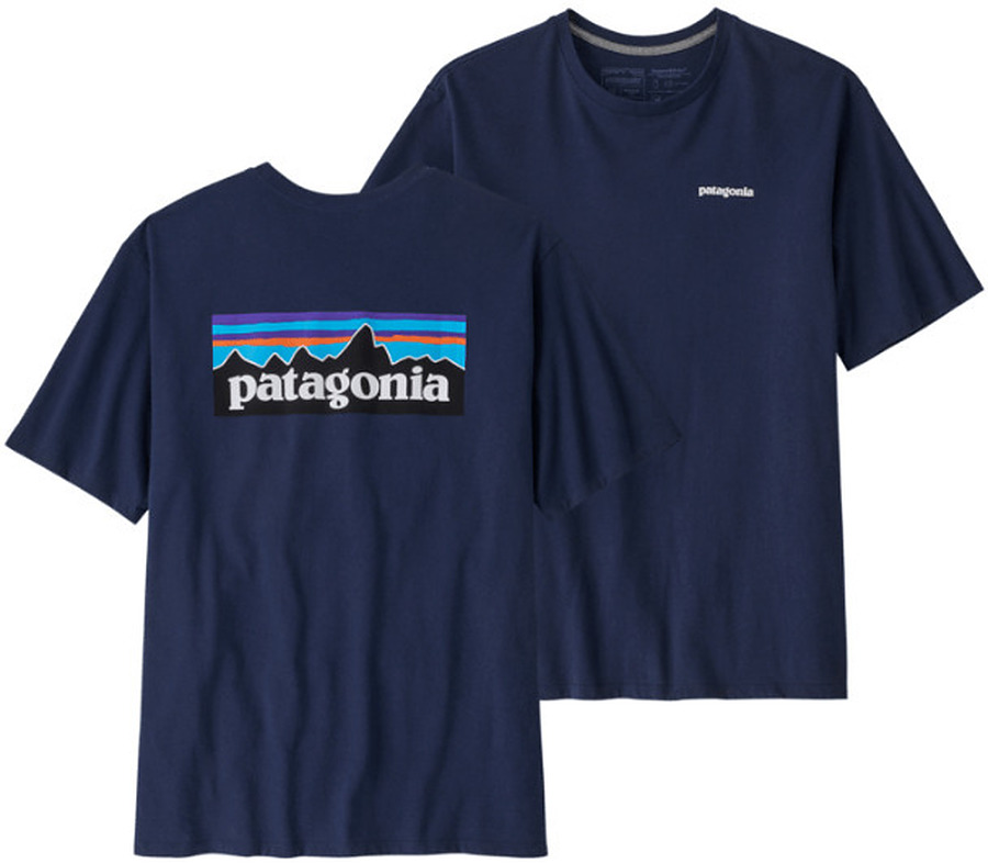 Patagonia Men's P-6 Logo Responsibili T-Shirt Classic Navy