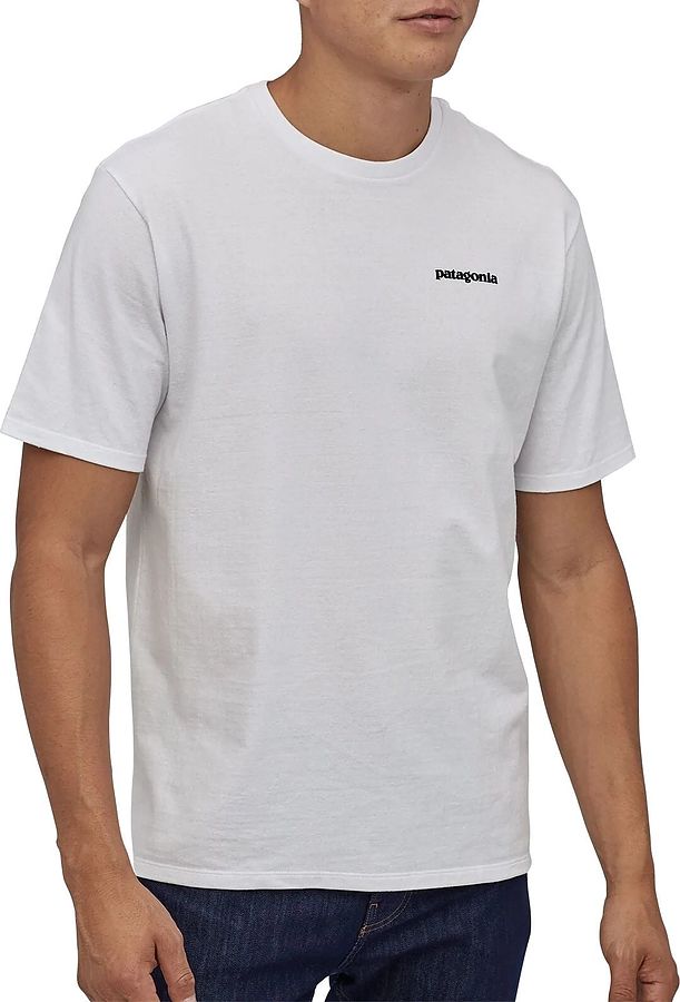 Patagonia Men's P-6 Logo Responsibili T-Shirt White - Image 2