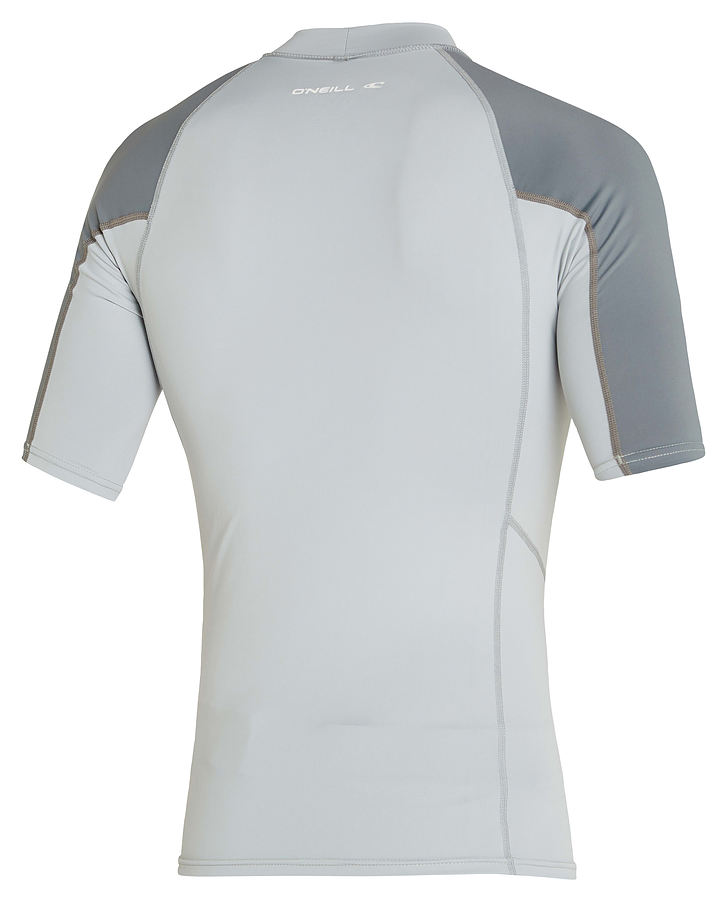 O'Neill Psycho UV Short Sleeve Rash Vest Cool Grey Smoke - Image 2