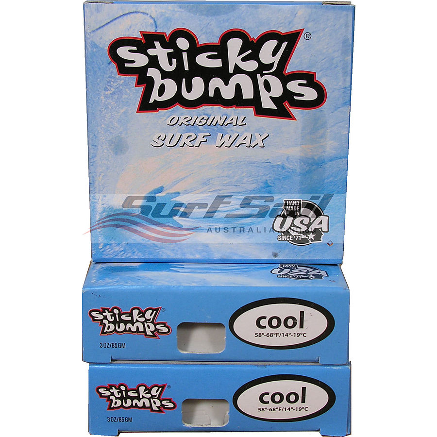 Sticky Bumps Cool Water Original Surf Wax 3 Pack