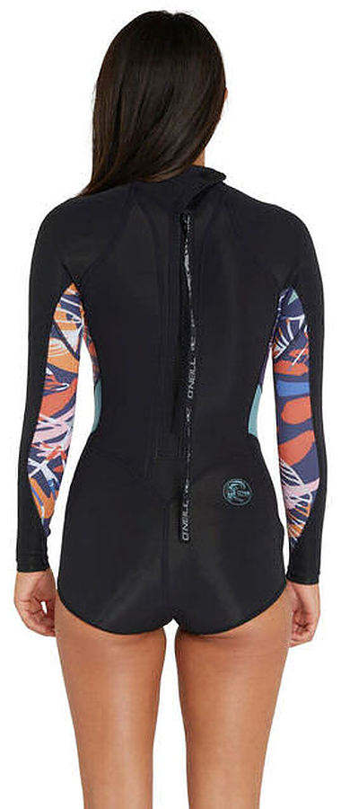 Oneill Bahia Ladies LS Mid Spring Navy Tropical - Image 2