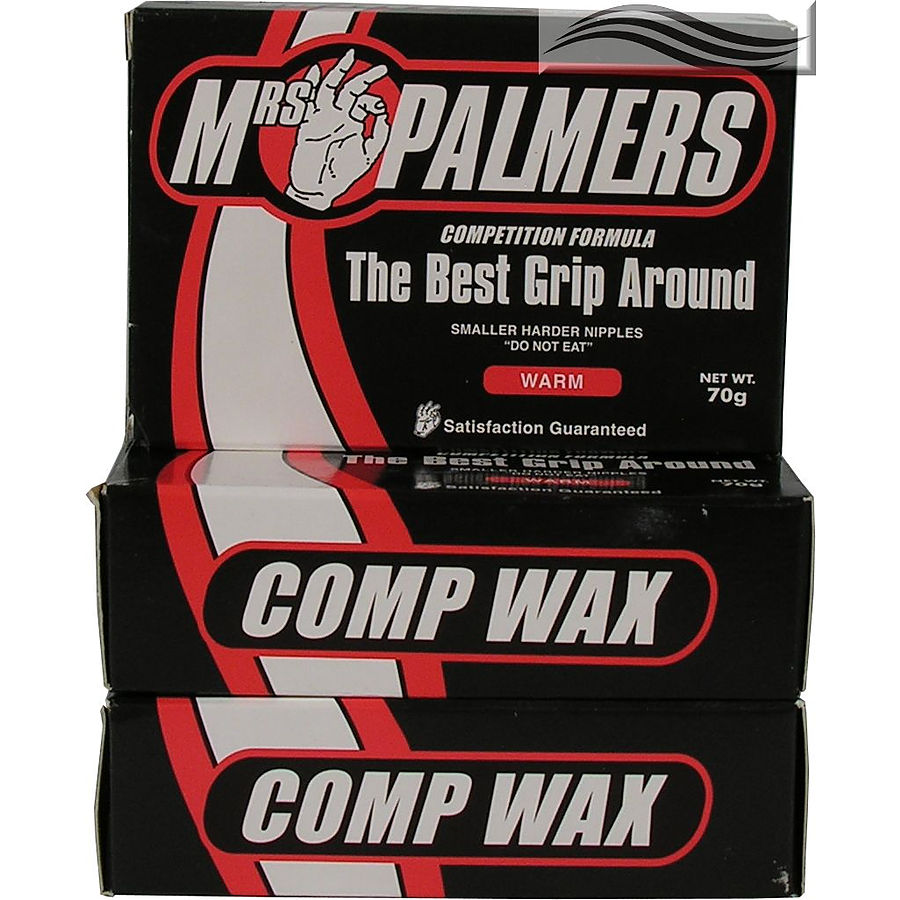 Mrs Palmers Comp Warm Surf Wax 3 Pack