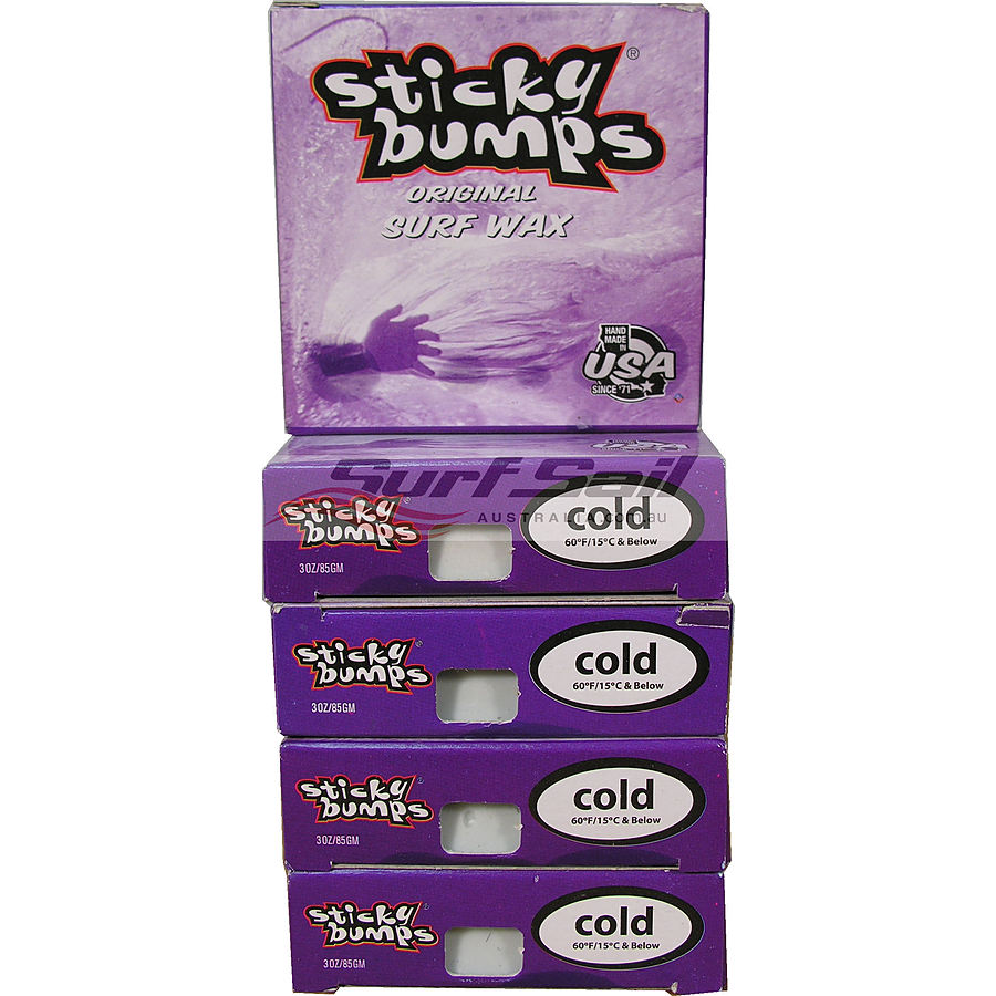 Sticky Bumps Cold Water Original Surf Wax 5 Pack