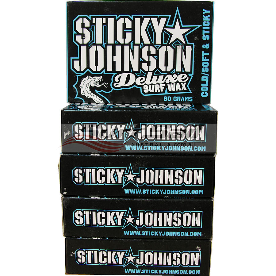 Sticky Johnson Cold Water Deluxe Surf Wax 5 Pack
