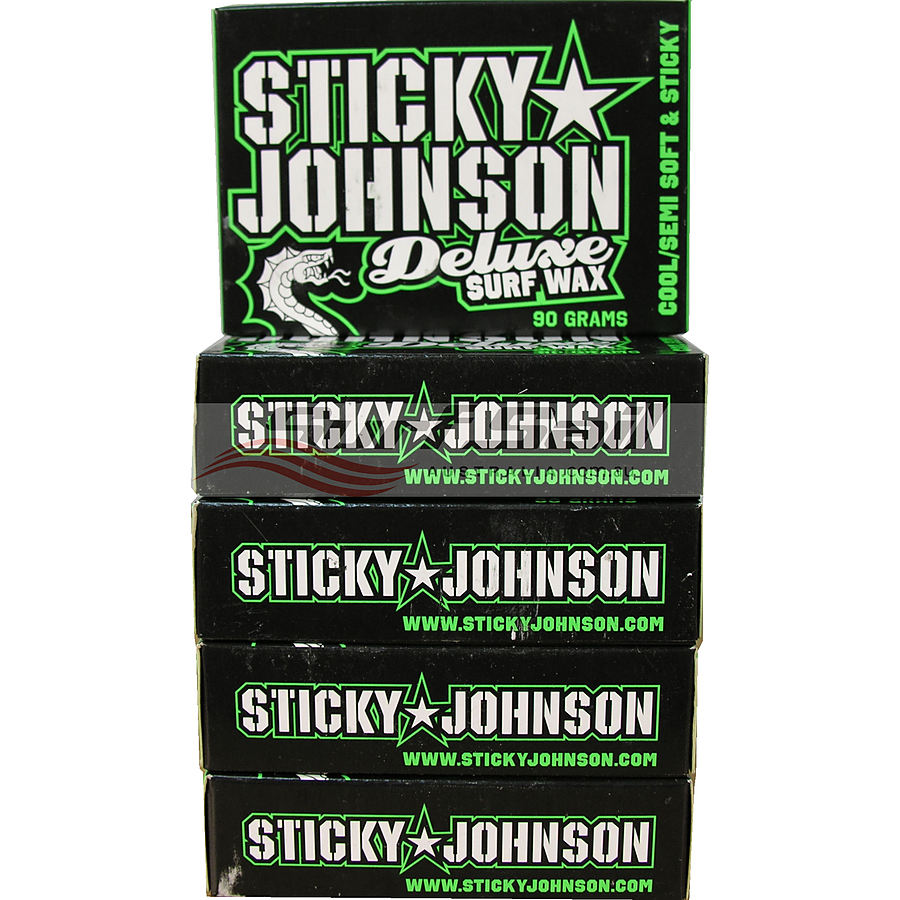 Sticky Johnson Cool Water Deluxe Surf Wax 5 Pack