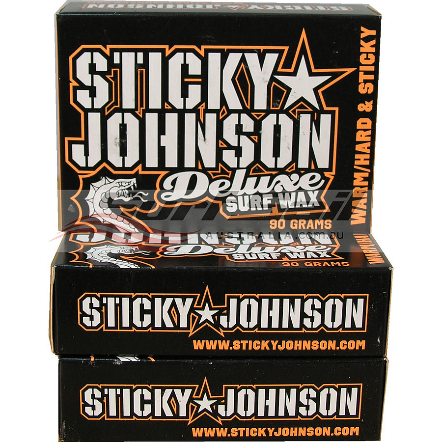 Sticky Johnson Warm Water Deluxe Surf Wax 3 Pack