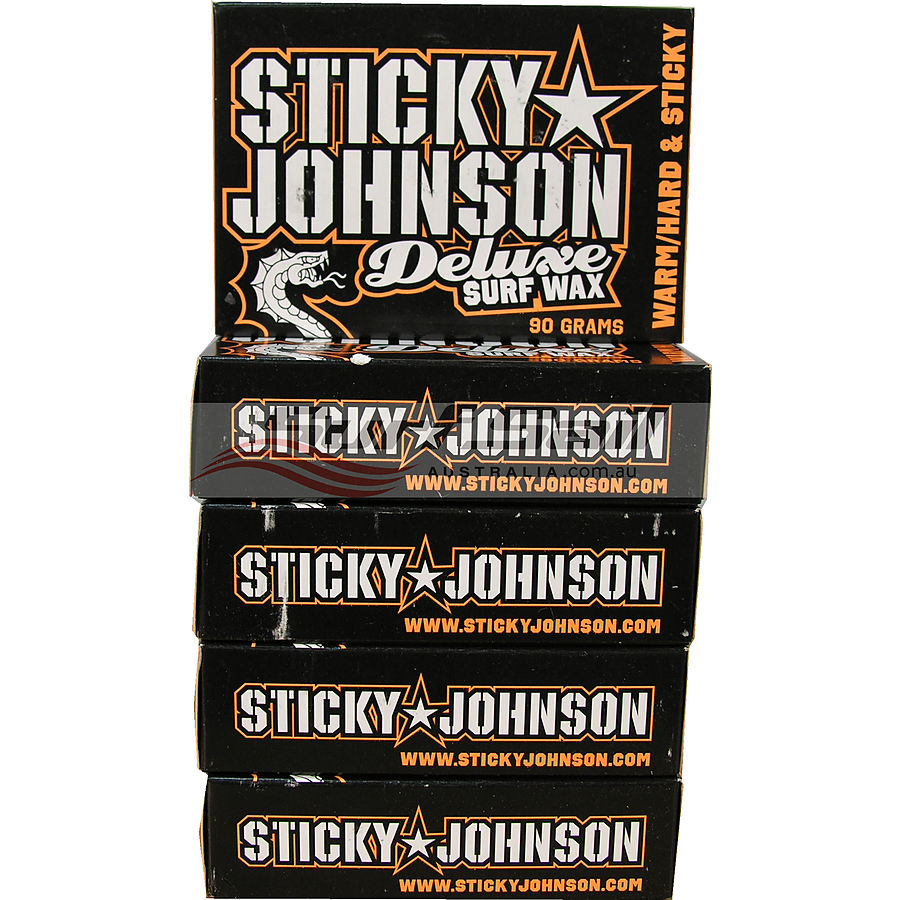 Sticky Johnson Warm Water Deluxe Surf Wax 5 Pack