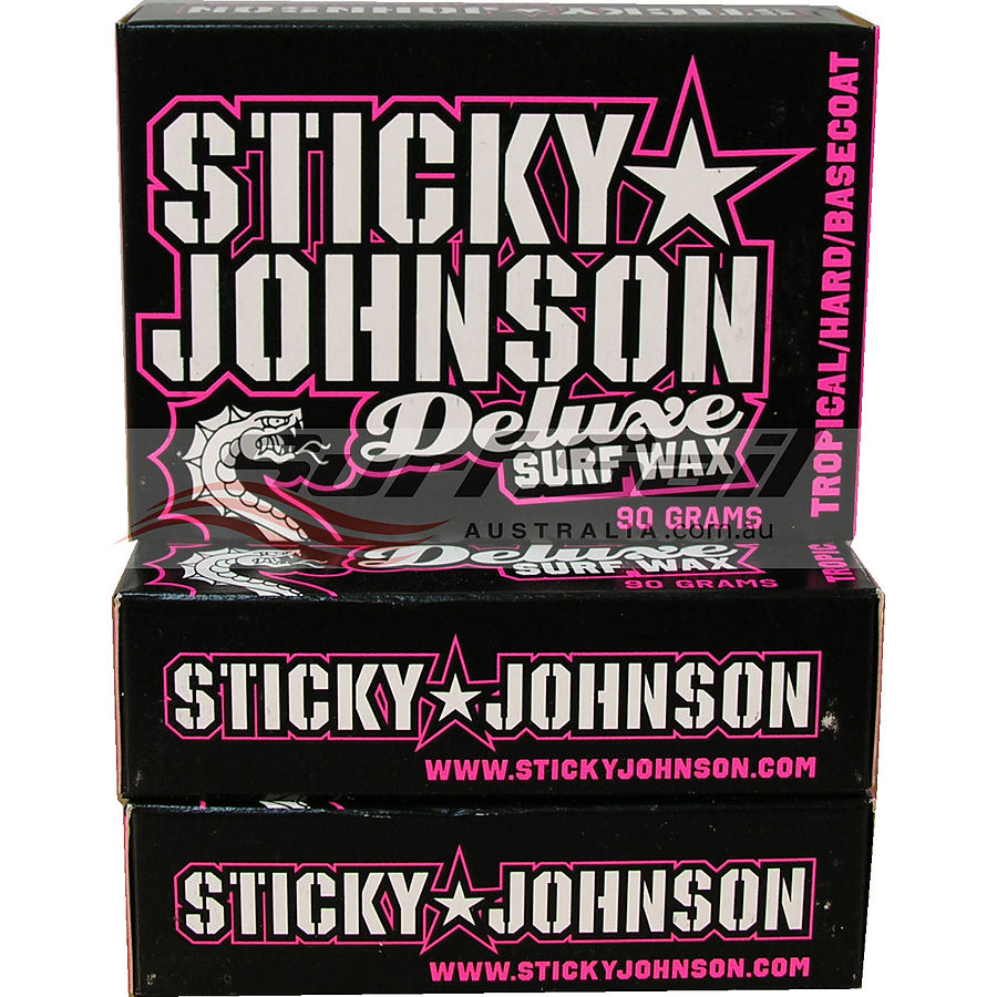 Sticky Johnson Tropical Water Deluxe Surf Wax 3 Pack