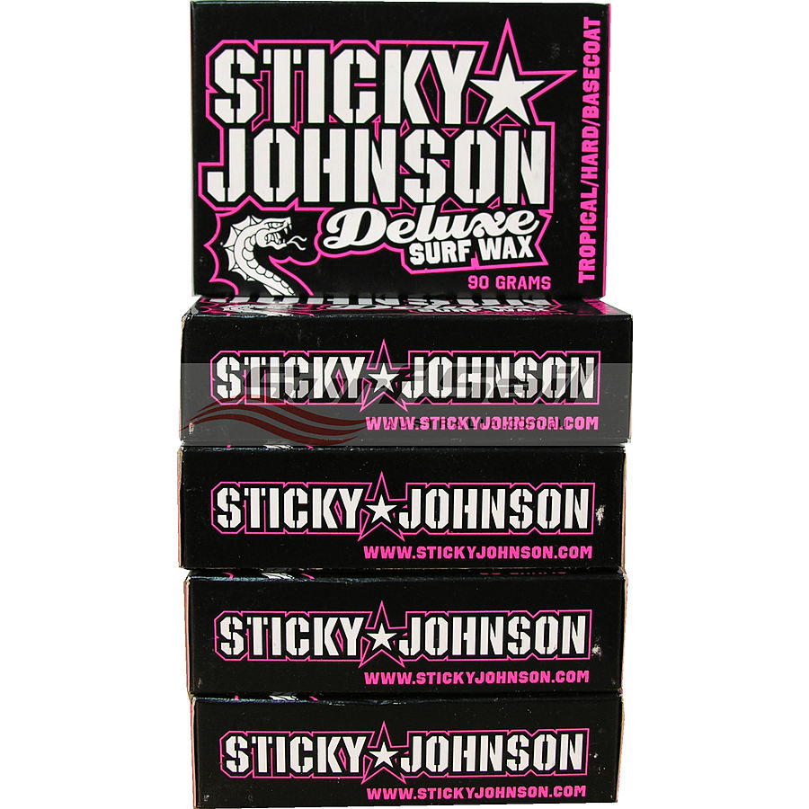 Sticky Johnson Tropical Water Deluxe Surf Wax 5 Pack